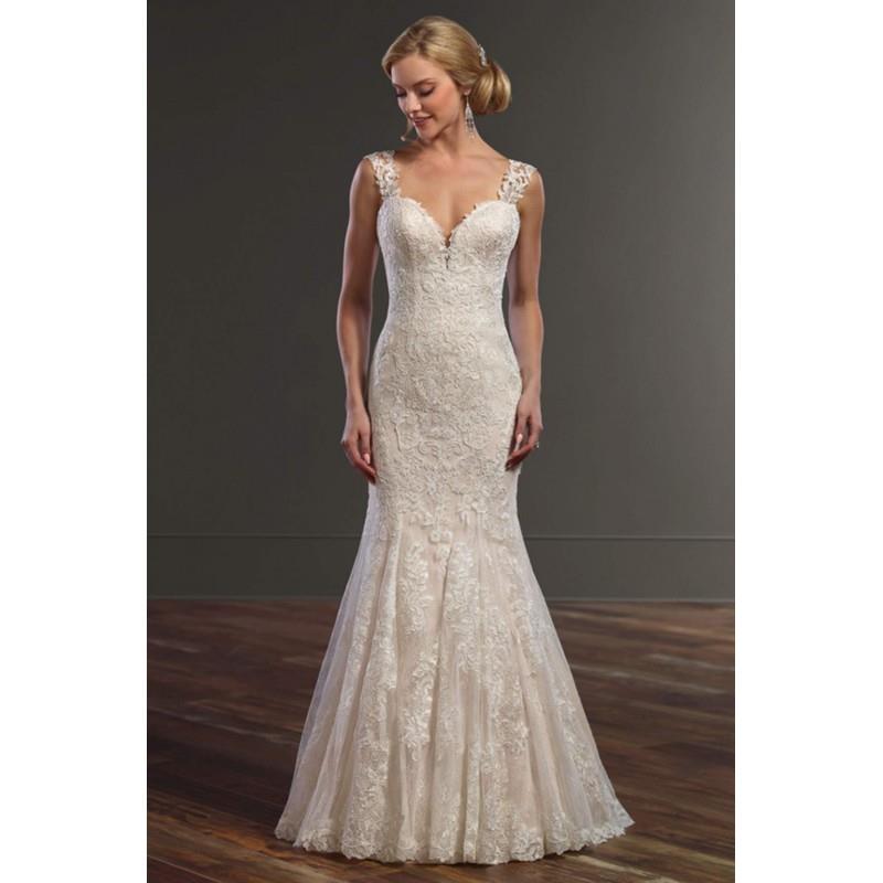 My Stuff, Style 832 by Martina Liana - Ivory  White Lace Illusion back Floor Sweetheart  Straps Fit