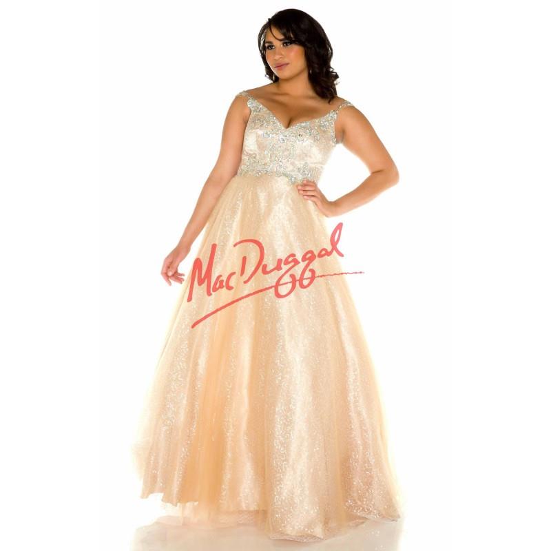 My Stuff, Nude/Silver Fabulouss 65037F - Plus Size Dress - Customize Your Prom Dress
