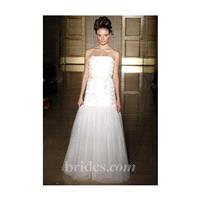 Douglas Hannant - Fall 2013 - Strapless Lace A-Line Wedding Dress with a Bow Detail - Stunning Cheap