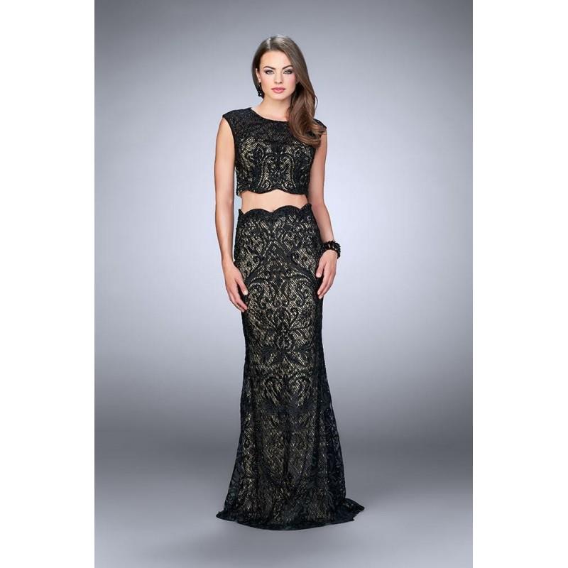 My Stuff, GiGi - Elaborate Scallop Lace Long Evening Gown 23766 - Designer Party Dress & Formal Gown