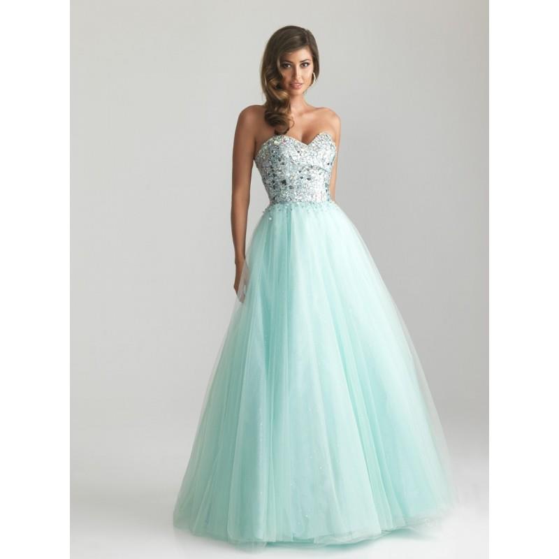 My Stuff, Night Moves 6669 Tulle Ball Gown Prom Dress - Crazy Sale Bridal Dresses|Special Wedding Dr