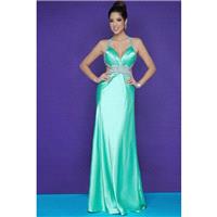 Blush - Embellished Halter Strap Neck A-line Gown 9622 - Designer Party Dress & Formal Gown
