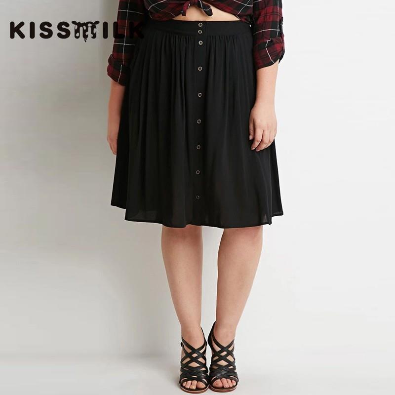 My Stuff, 2017Plus Size women's Summer Fashion front breasted waist elastic design solid color pleat