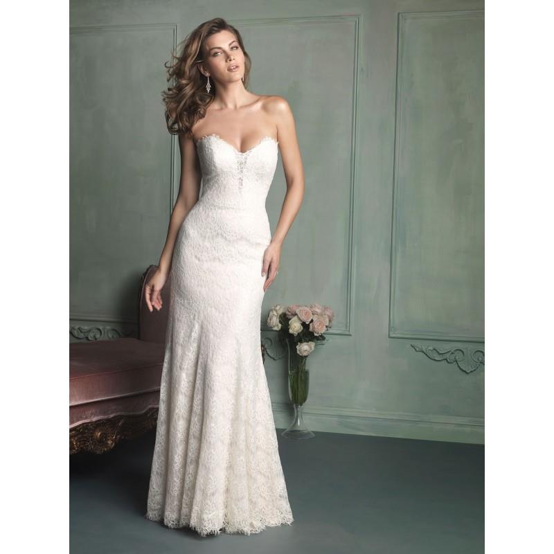 My Stuff, Allure Bridals 9107 Lace Sheath Wedding Dress - Crazy Sale Bridal Dresses|Special Wedding