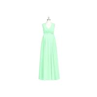 Mint_green Azazie Bethany - Stretch Knit Sweetheart Floor Length Chiffon And Lace Back Zip - Charmin