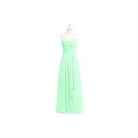 Mint_green Azazie Faye - Floor Length Back Zip Sweetheart Chiffon Dress - Simple Bridesmaid Dresses