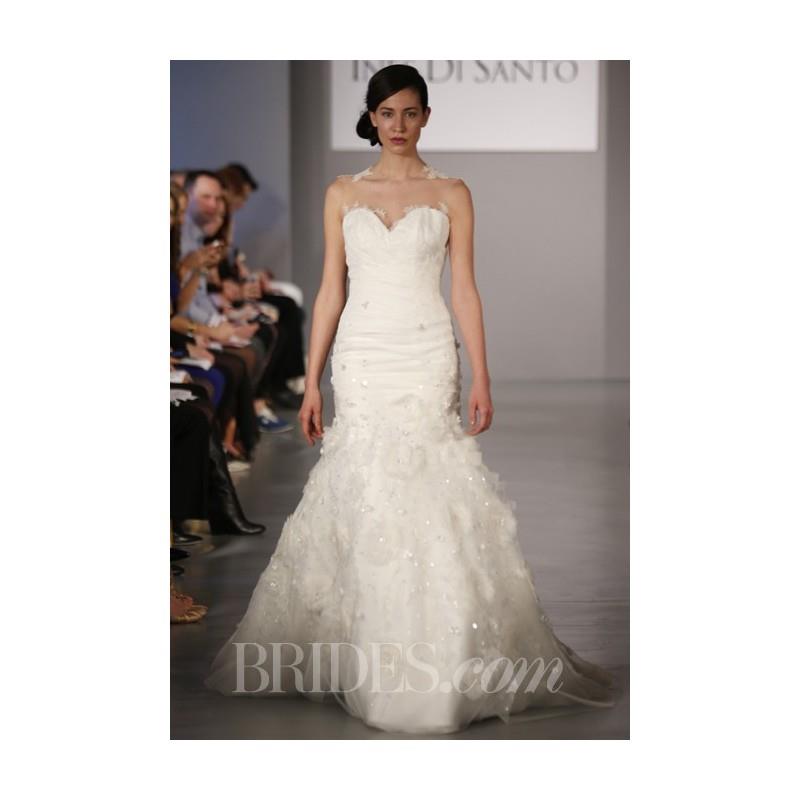 My Stuff, Ines Di Santo - Spring 2014 - Prival Silk Organza A-Line Wedding Dress with Illusion Sweet