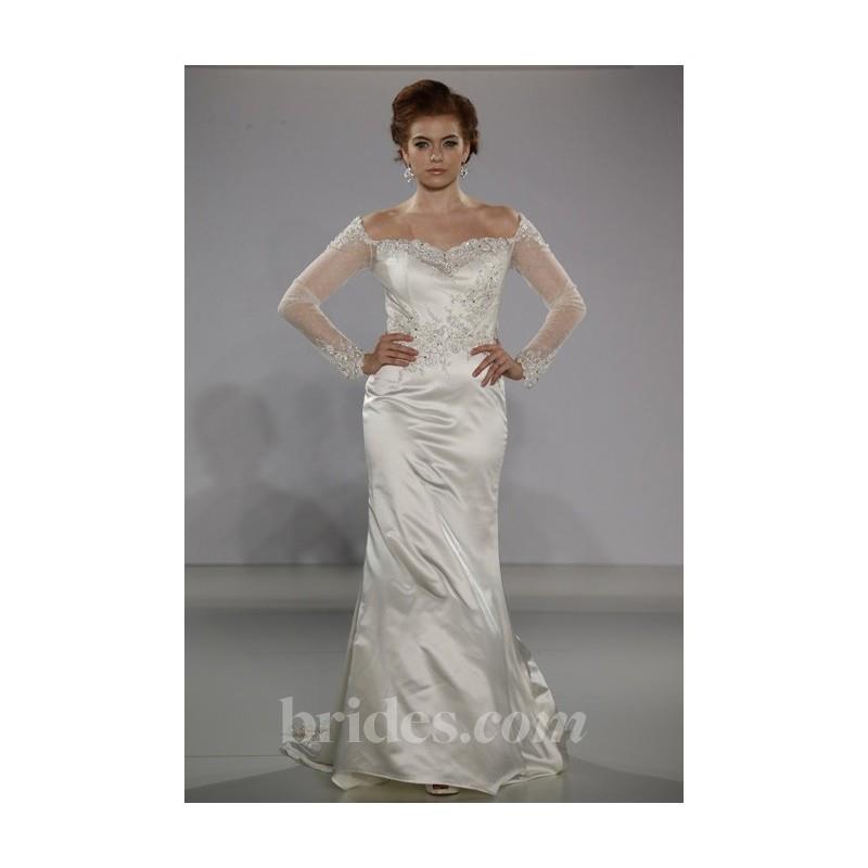 wedding, Matthew Christopher Couture - 2013 - Style 5013 Eleanor Silk Satin Trumpet Wedding Dress wi