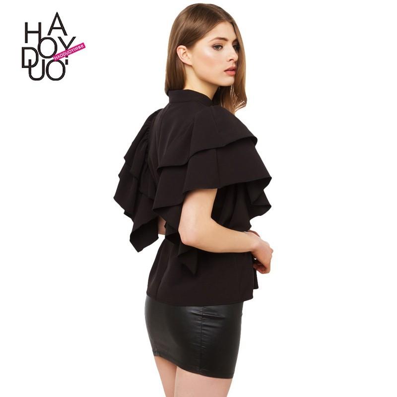 My Stuff, Sweet Attractive Princess One Color Fall Frilled Blouse - Bonny YZOZO Boutique Store