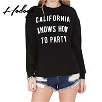 Must-have Oversized Vogue Simple Printed Solid Color Scoop Neck Alphabet Fall 9/10 Sleeves Hoodie -