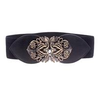 Vintage engraved buckle ladies elastic wide elastic girdle belt B008 - Bonny YZOZO Boutique Store