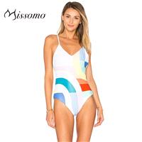 Sexy Open Back Fresh Slimming Geometry Beach Strappy Top Swimsuit - Bonny YZOZO Boutique Store