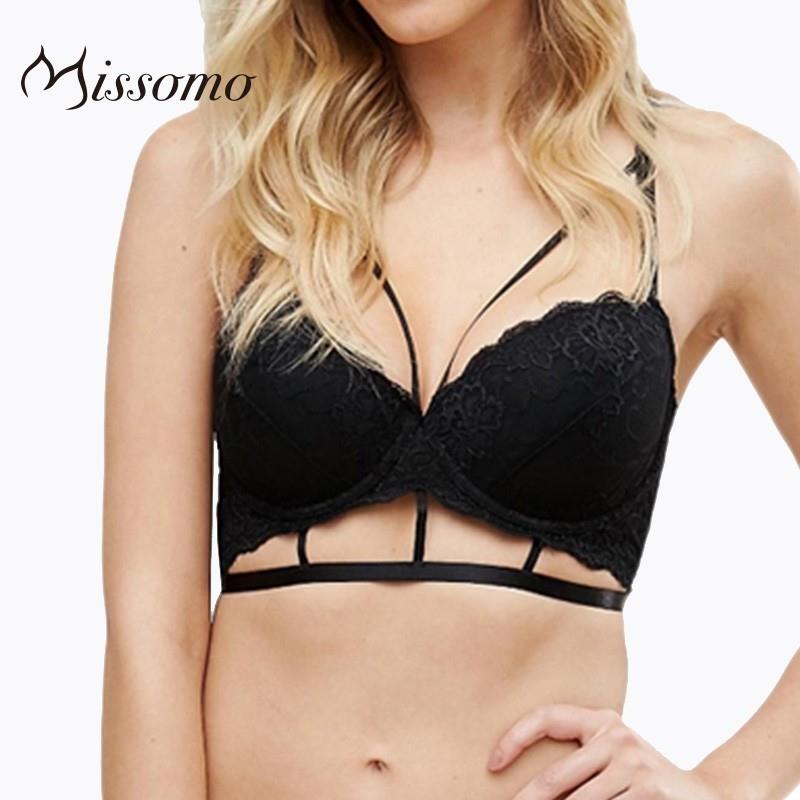 My Stuff, Vogue Sexy Hollow Out Slimming Lift Up Lace Up One Color Underwear Bra - Bonny YZOZO Bouti