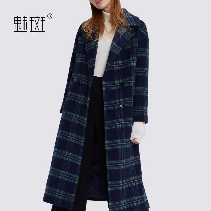 My Stuff, Vogue Slimming Column Lattice Winter Wool Coat Overcoat - Bonny YZOZO Boutique Store