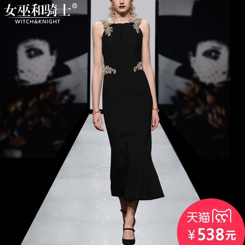 My Stuff, Elegant Vogue Attractive Beading Slimming Summer Black Strappy Top Dress - Bonny YZOZO Bou