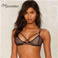Vogue Sexy Slimming Crossed Straps Lift Up Lace Up One Color Lace Underwear Bra - Bonny YZOZO Boutiq