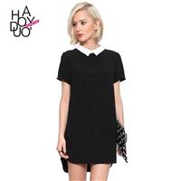 Vogue Simple Asymmetrical Solid Color Summer Dress - Bonny YZOZO Boutique Store