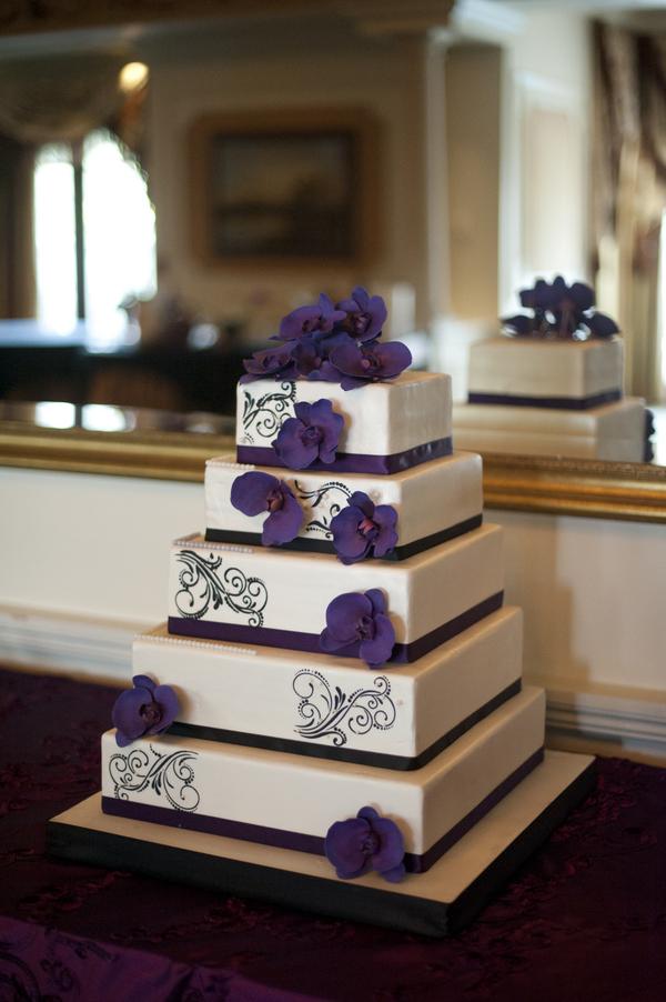 Cakes, cake, white, purple