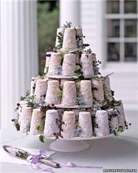 Martha Stewart shows us: _Provencal Cake: Crottin cakes in the shape of French goat cheeses are stac