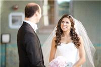 hair, long, waves, veil