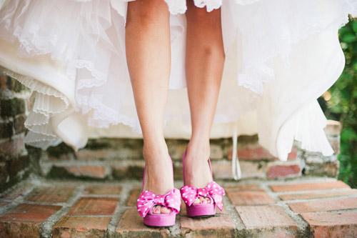 Shoes & Accessories, pink, shoes, sandals, peep toe, polka dot