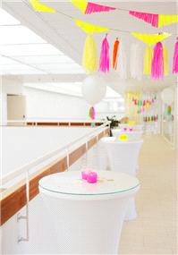 Decor & Event Styling. Cool neon theme