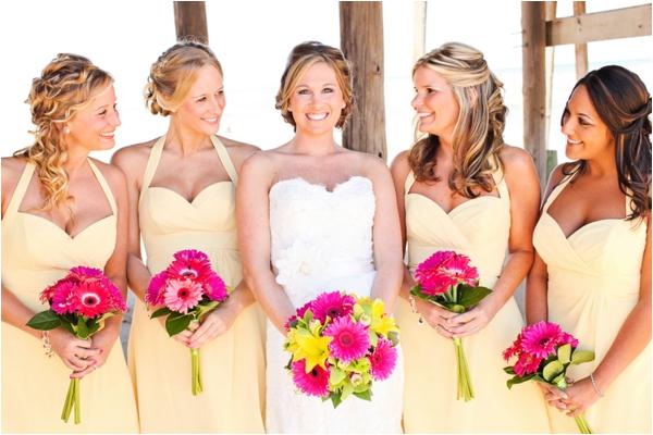 Yellows, bridesmaid dress, yellow, halterneck