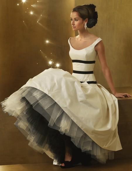 Dress Shortlist, wedding dress, black and white, elegant