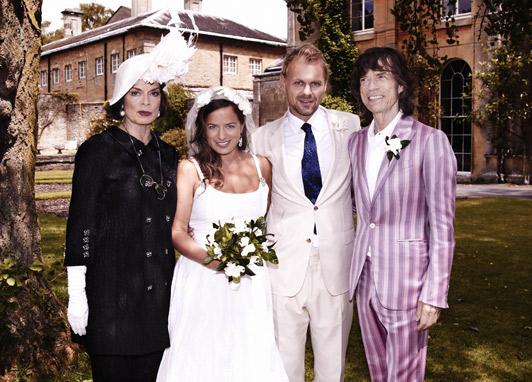 Celeb Wed, Looks like Mick didn't get the memo about not upstaging the bride!