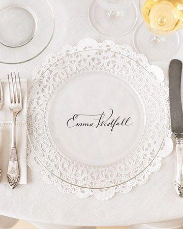 DIY Details, Doilie place settings