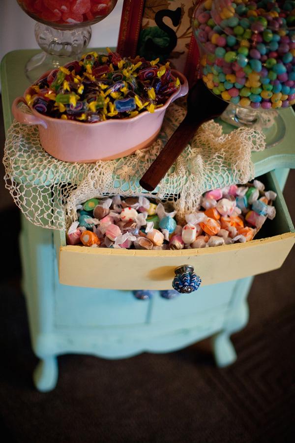 Sweet Things, Candy Buffets make a great dessert alternative. Here's an equally sweet presentation i