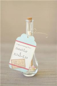 Miscellaneous. A message in a bottle, what a brilliant favour!