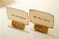 Miscellaneous. place names, place settings, cork, table settings