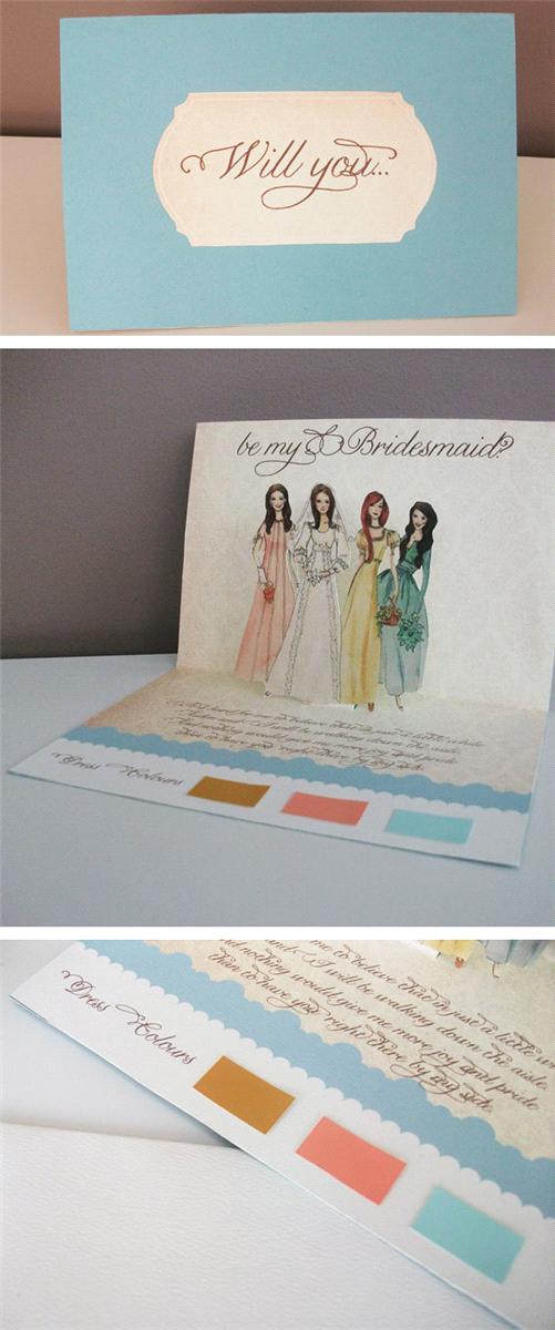 With Love, Really cool DIY _Will you be my Bridesmaid_ tutorial. This one's quite tricky though, may