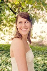 Miscellaneous. strapless dress, floral crown