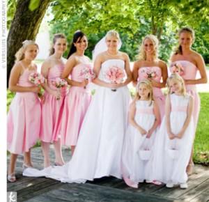 Pink Bridesmaid Dresses