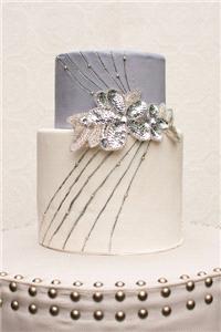 Cakes. wedding cake, white, silver, grey