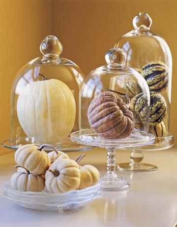 Table Decor, decor, table, glass, pumpkins, centrepiece