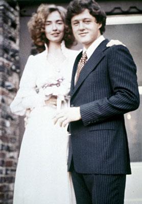 Celeb Wed, Vintage wedding style from Bill and Hillary.