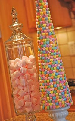 DIY Details, Learn how to DIY this cute candy tree here: http://www.amandajanebrown.com/2012/01/conv