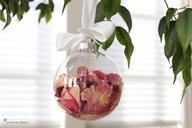 Miscellaneous. Wedding Memory Capsule Christmas Ornament - save flowers from wedding etc. put in an