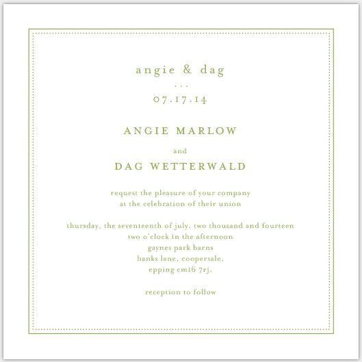 Angie and Dag, Green