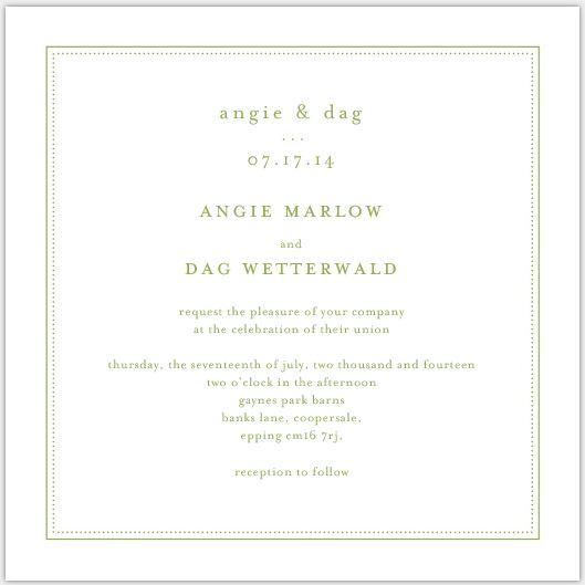 Angie and Dag, Green