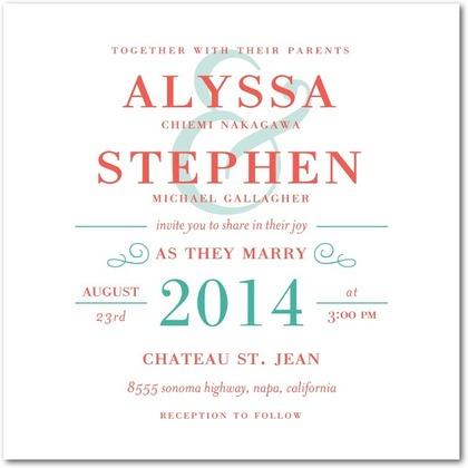 Pale pink invitations