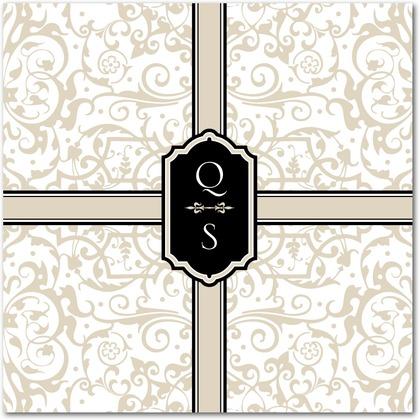 Folded Invitations, Khaki