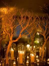 Winter wedding table arrangements