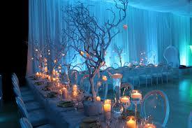 Winter wedding table arrangements