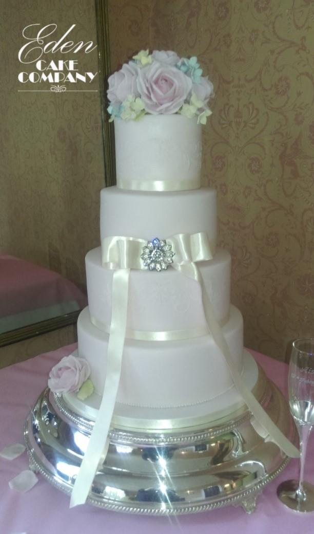 Wedding Cakes, Blush Vintage Wedding Cake  www.edencakecompany.com