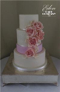 Cakes. Rose Wedding Cake www.edencakecompany.com