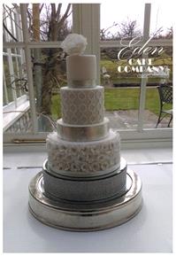 Cakes. Silver Wedding Cake www.edencakecompany.com